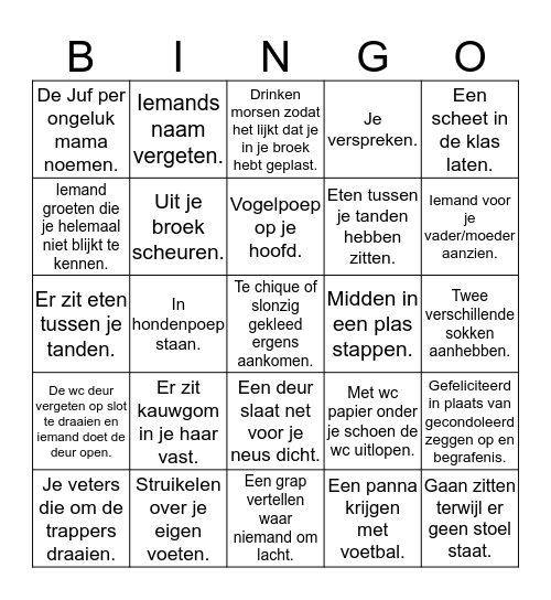 BLUNDERBINGO Card