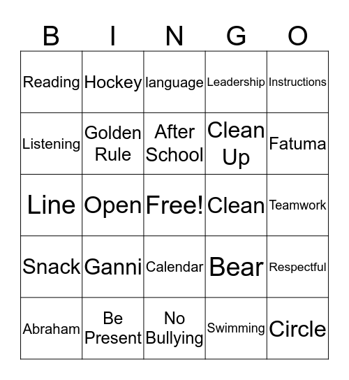 IRCOM BINGO Card