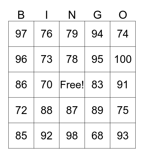 thanksgiving  Bingo Card