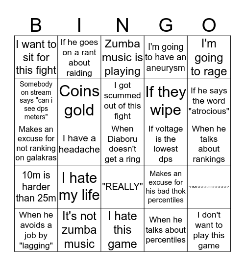 Diaboru's stream bingo Card