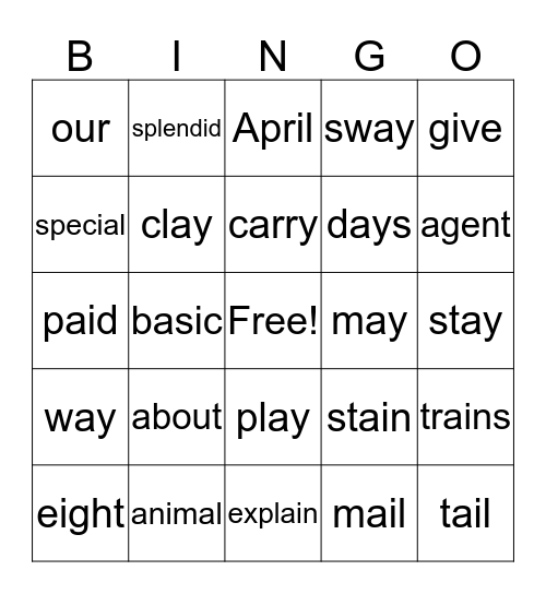 Wonder Works 1.4 Unit 1 Bingo Card