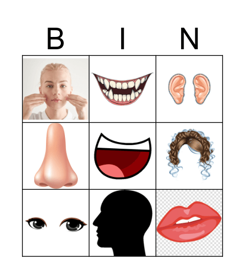 face Bingo Card