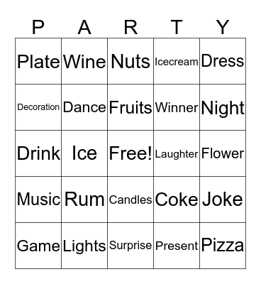 Silvia's 30th Birthday Party :) Bingo Card