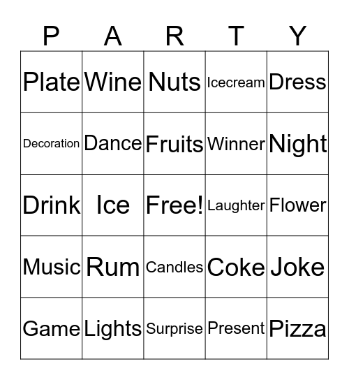 Silvia's 30th Birthday Party :) Bingo Card