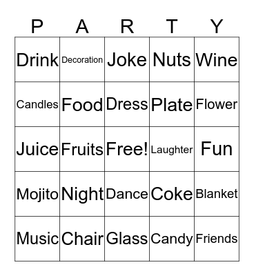 Silvia's 30th Birthday Party :) Bingo Card