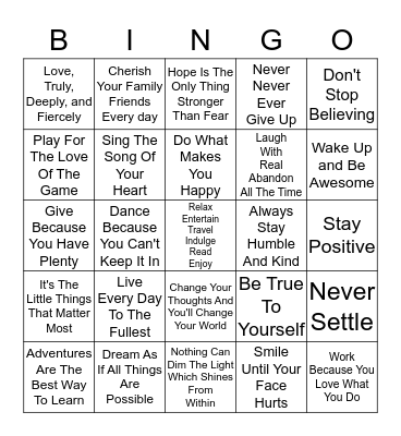 Lori Pinto Retirement Bingo Card