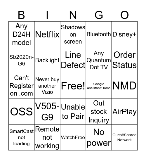Bingo Card