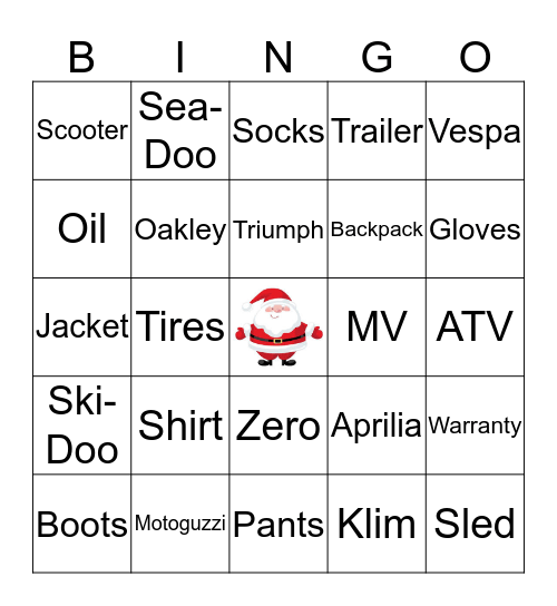 EGPS Holiday Bingo Card