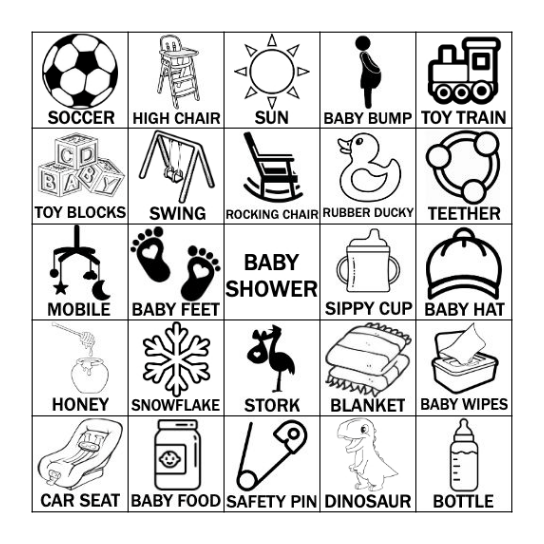 BABY BINGO Card