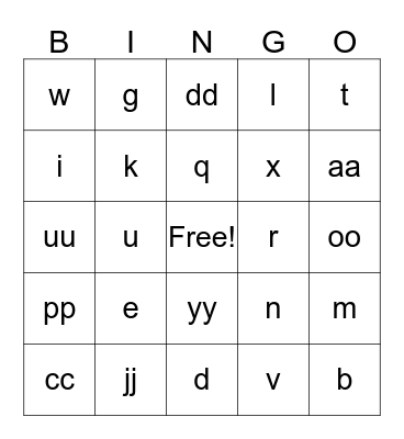 60th Birthday Bingo Card