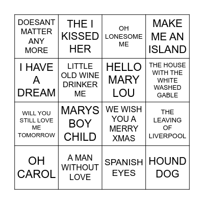 HAPPY XMAS TIME Bingo Card