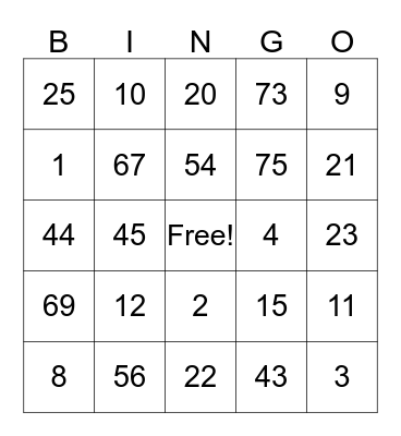 Learning Paskuhan 2019 Bingo Card