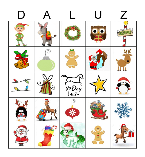 BINGO DE NAVIDAD Bingo Card