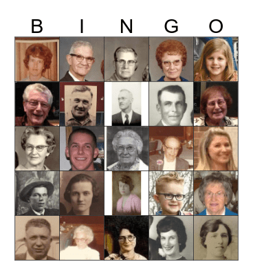 MY FAMILY Bingo Card