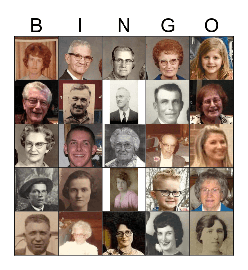 MY FAMILY Bingo Card