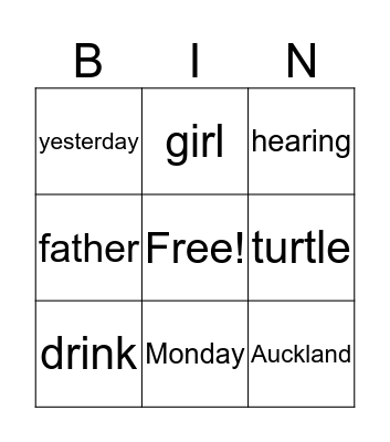 Bingo Card