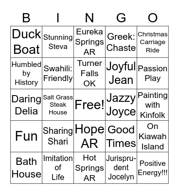ANEESA Bingo Card