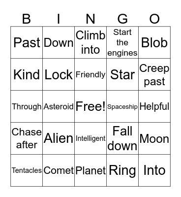 Lesson 2 Bingo Card