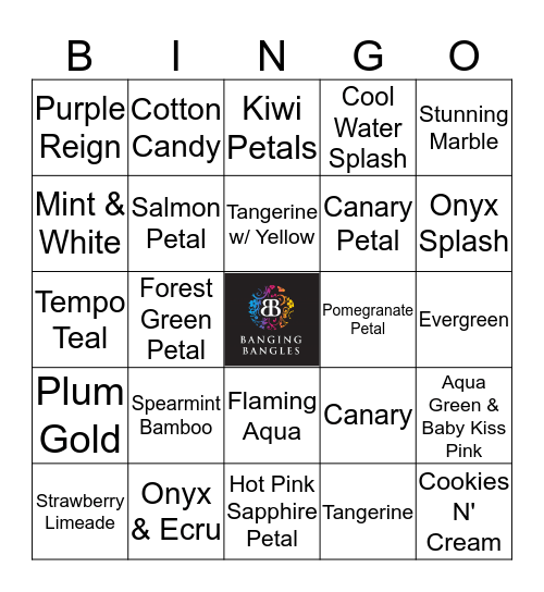 BANGING BANGLE   Bingo Card