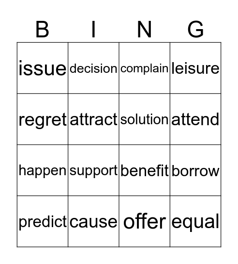 Bingo of Alina Bingo Card
