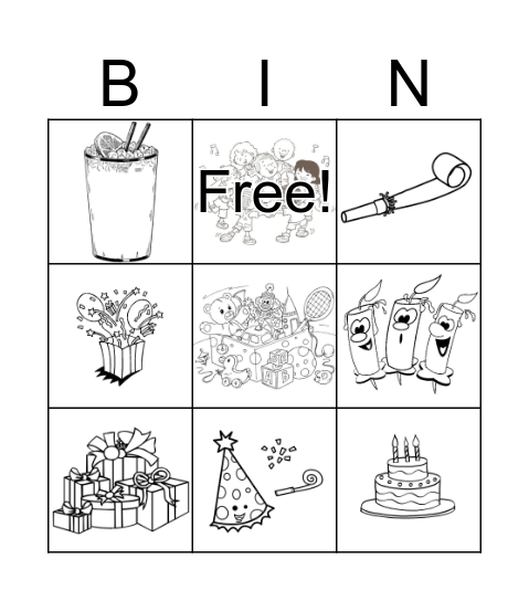 Bingo cumpleaños Bingo Card
