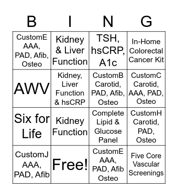 Monday Bingo! Bingo Card