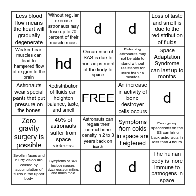 Bingo Card