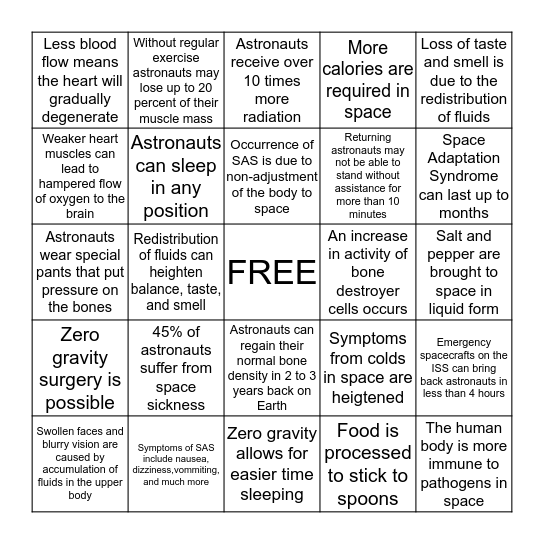 Bingo Card
