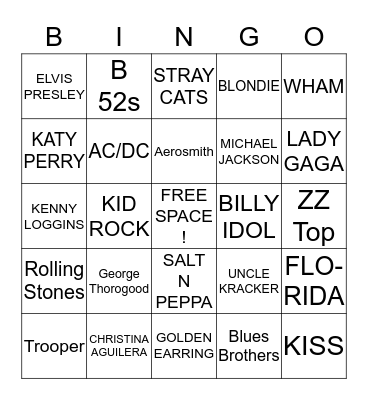 Steve's #1 Bingo Card