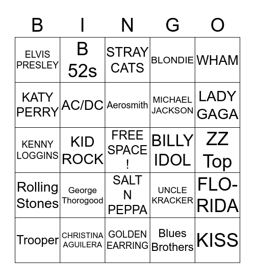 Steve's #1 Bingo Card