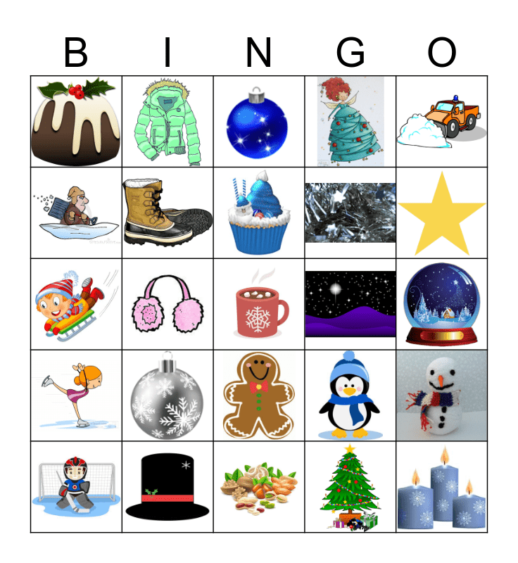 Winter Bingo Card