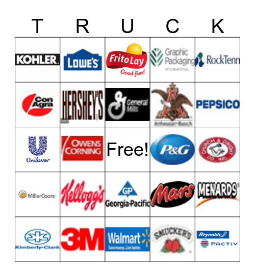 Crete Carrier Corp. Bingo Card