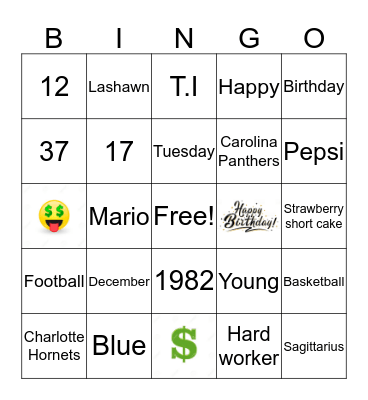 Mario Bingo Card