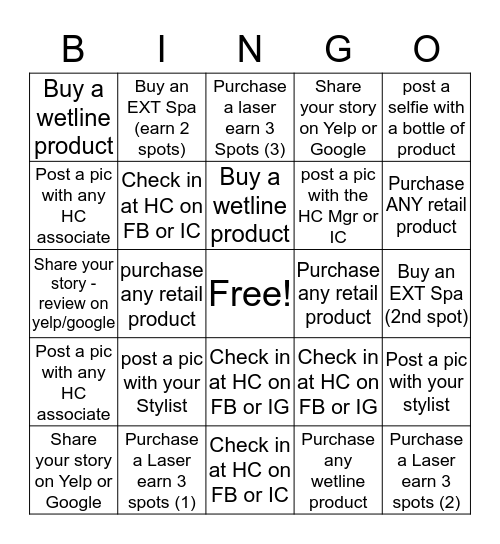 HC BingoCEMBER Bingo Card