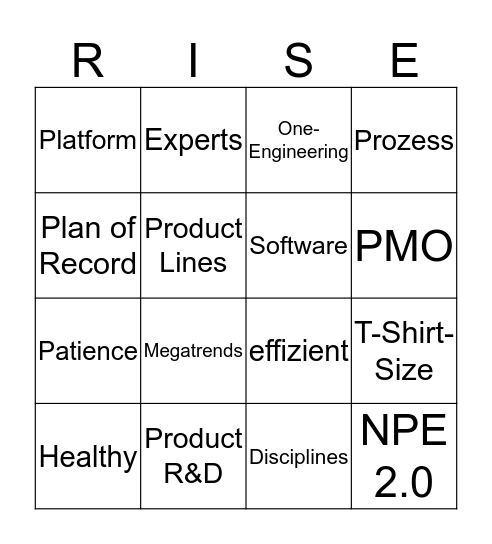 Christmas Business Bingo Card