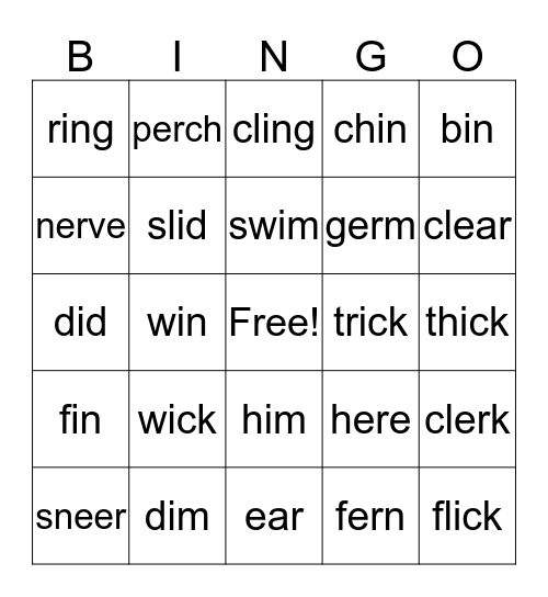 Quarter 2 Week 5 Bingo Card