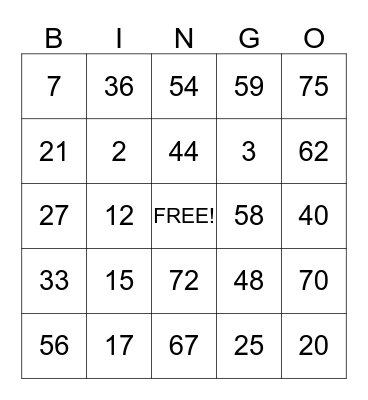 Work Bingo Card Bingo Card