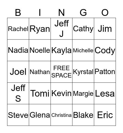 Supply Chain Bingo Card