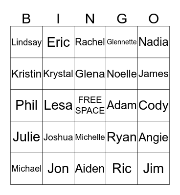 Supply Chain Bingo Card