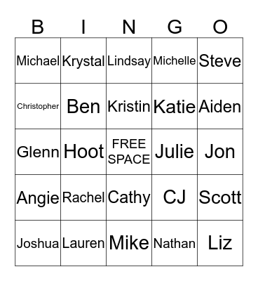 Supply Chain Bingo Card