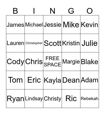 Supply Chain Bingo Card