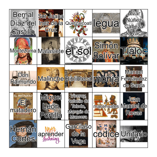 Lotería Bingo Card