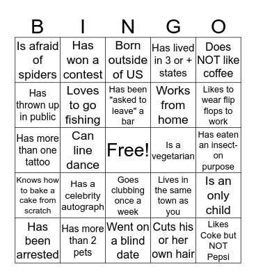 SCRAM Holiday Party Bingo  Bingo Card