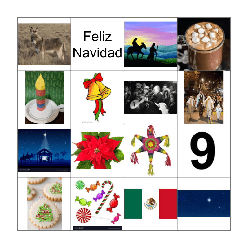 Las Posadas Bingo Card