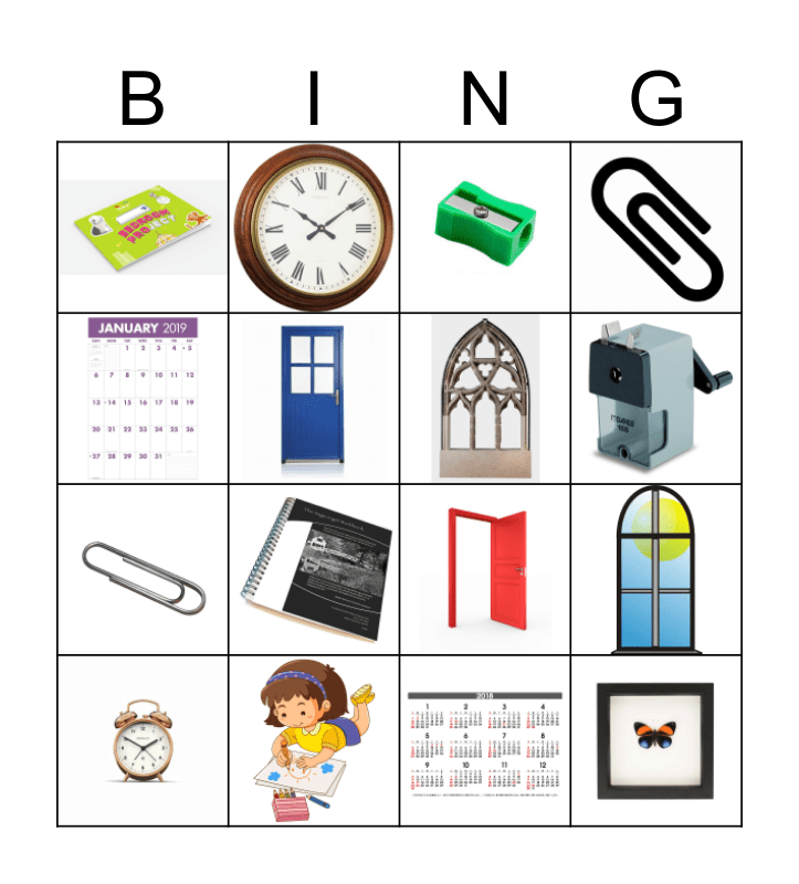 Unit 1 - Learn the Words Bingo Card