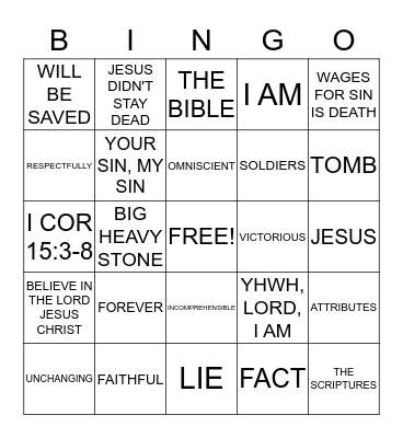 BIBLE CLUB REVIEW Bingo Card