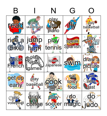 Can you...? Bingo Card