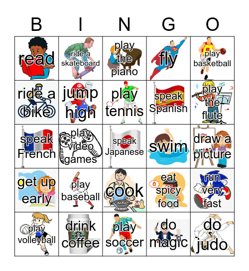 Can You Bingo Card