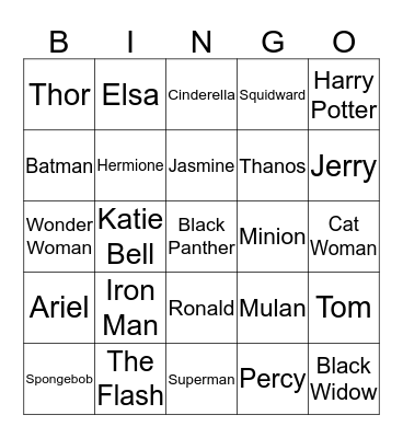 Joyi! Bingo Card
