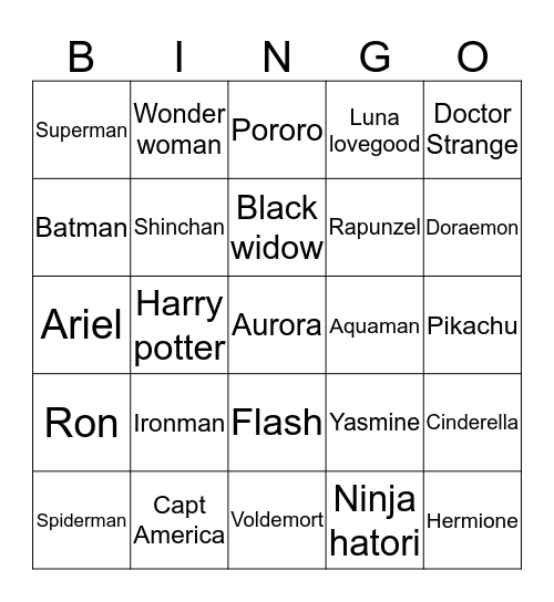 Lea Bingo Card